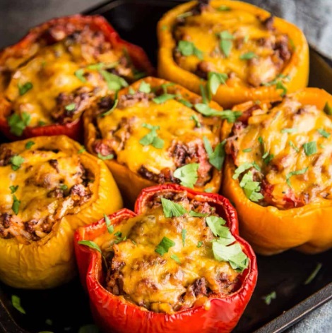 Lazy (and Healthy) Stuffed Peppers
