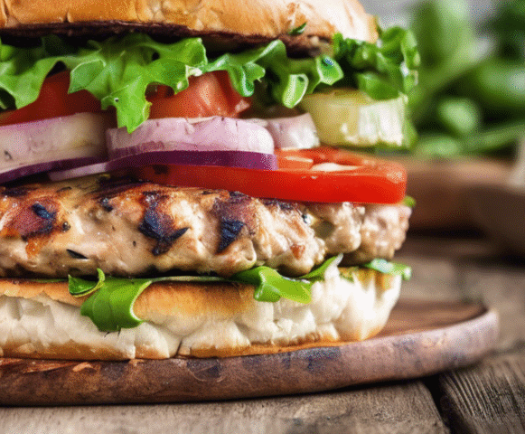 Blue Cheese Stuffed Turkey Burgers